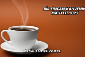 Bir Fincan Kahvenin Maliyeti 2025