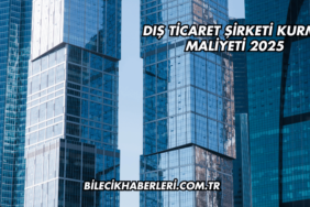 Dış Ticaret Şirketi Kurma Maliyeti