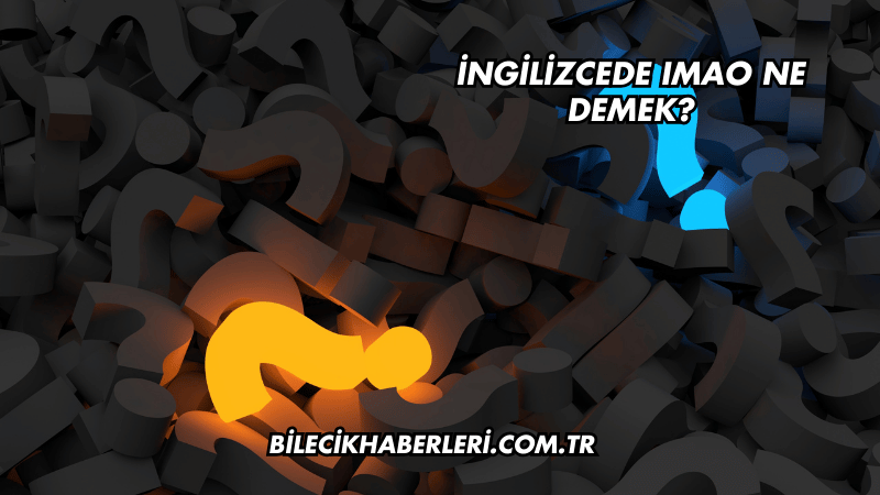 İngilizcede IMAO Ne Demek?