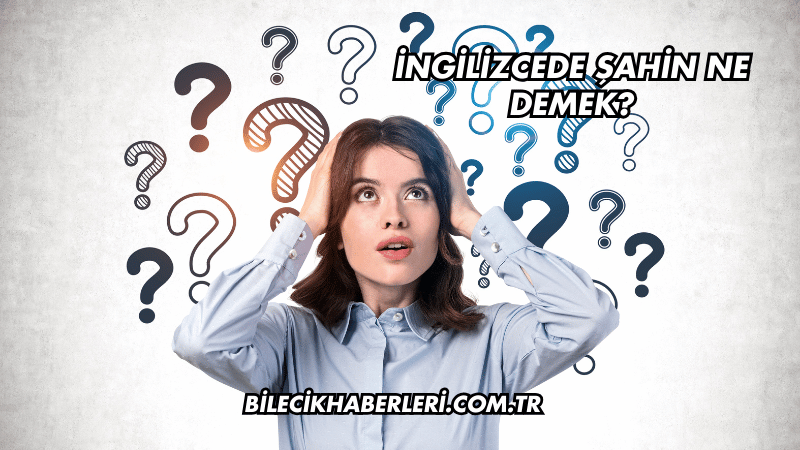 İngilizcede Şahin Ne Demek?