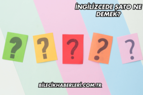 İngilizcede Şato Ne Demek?