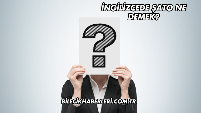 İngilizcede Şato Ne Demek?