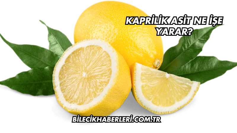 Kaprilik Asit Ne İşe Yarar?
