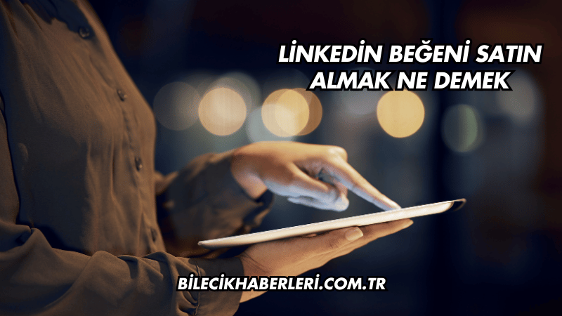 Linkedin Beğeni Satın Almak Ne Demek