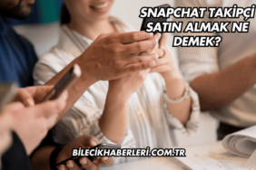 Snapchat Takipçi Satın Almak Ne Demek?
