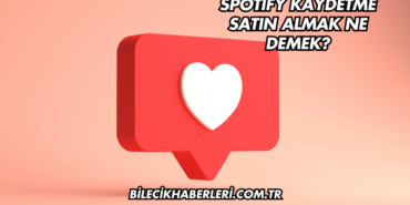 Spotify Kaydetme Satın Almak Ne Demek?