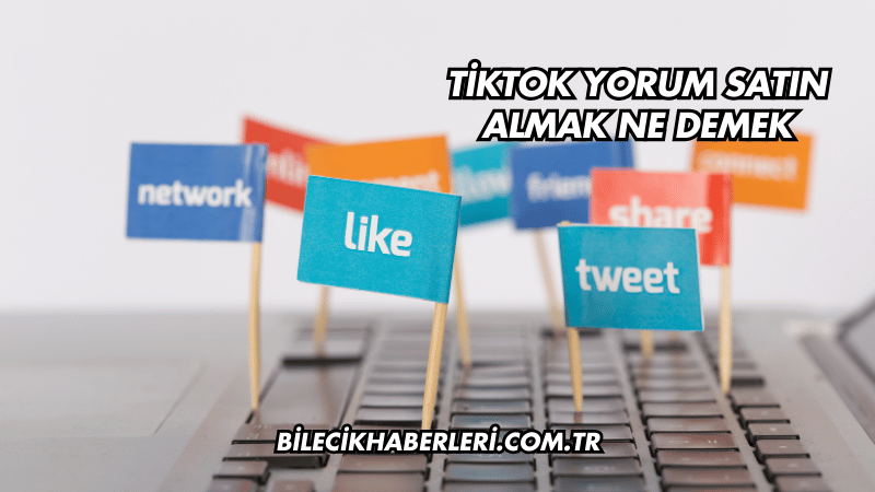 TikTok Yorum Satın Almak Ne Demek