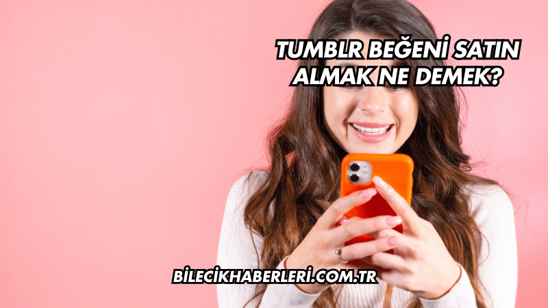 Tumblr Beğeni Satın Almak Ne Demek?