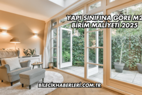 Yapı Sınıfına Göre m2 Birim Maliyeti 2025