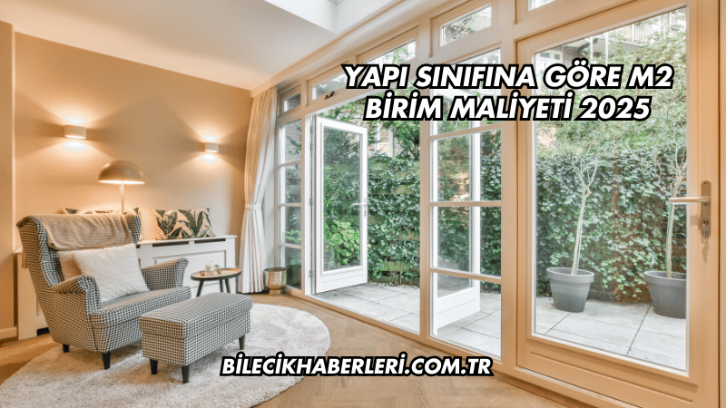 Yapı Sınıfına Göre m2 Birim Maliyeti 2025