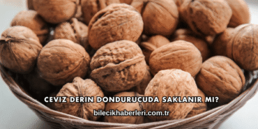 Ceviz Derin Dondurucuda Saklanır mı?