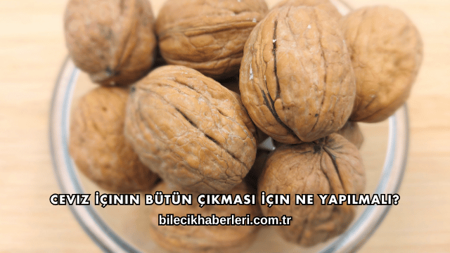 Ceviz İçinin Bütün Çıkması İçin Ne Yapılmalı?