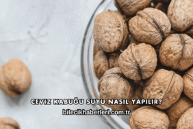 Ceviz Kabuğu Suyu Nasıl Yapılır?